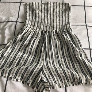 Grey and white romper from Garage